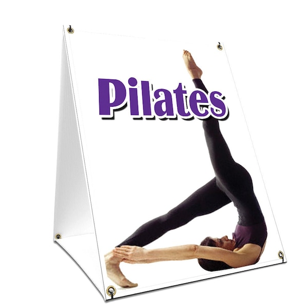 Signmission Pilates, 36 Inch x 24 Inch A-frame Yard Sign, Plastic Sign SBC-2436-Pilates - main