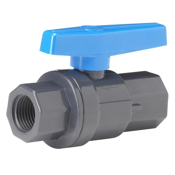 Homewerks 3/4 in. PVC FIP Ball Valve Full Port Quarter-Turn Lever For Non-Potable Water VBVP80LTB4B - main