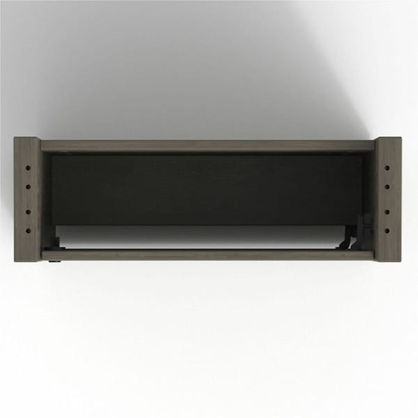 Lorell Prominence 2.0 Modular Table Base with Door, 24" x 8" x 28", Gray Elm LLRPLB24GE - main