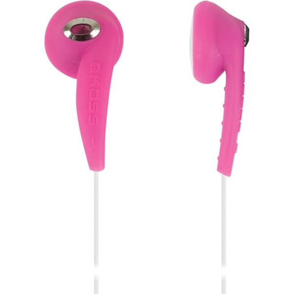Koss Ke10p Pink Stereo Earbuds Slim - Contour Design Soft Rubber Body KE10P - main