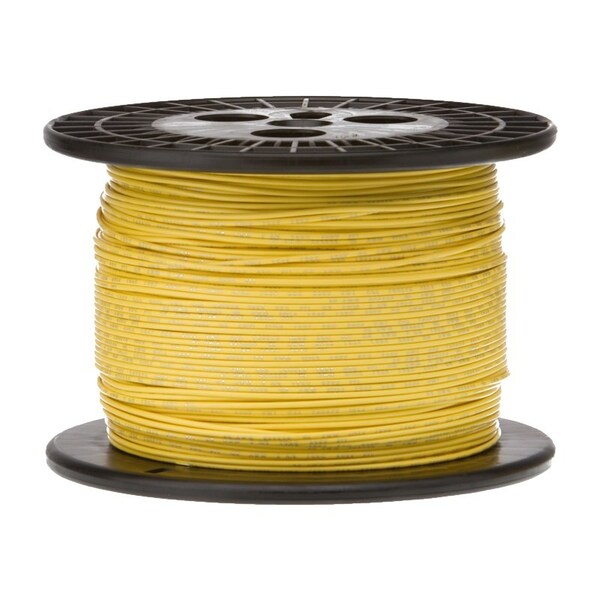 Remington Industries 16 AWG Gauge UL1061 Stranded Hook Up Wire, 300V, 0080 Diameter, Yellow, 250 ft Length 16UL1061STRYEL250 - main