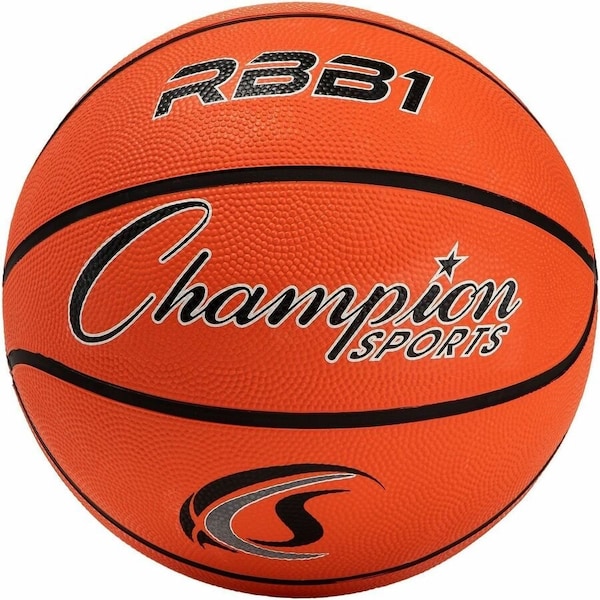 Champion Sports Official Size Pro Rubber Basketball, Size 7 RBB1 - main