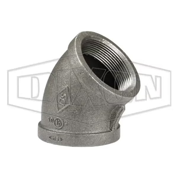 Dixon 45Deg Pipe Elbow, 5 in Nominal, FNPT End Style, Iron EL45500 - main
