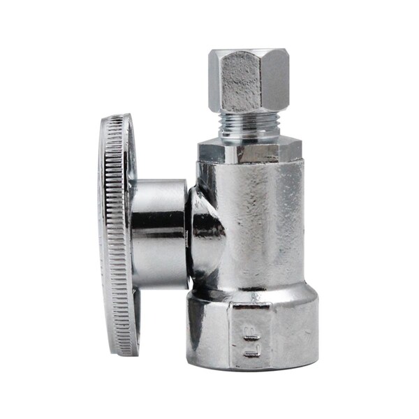 Sticky Situation 0.5 in. FIP x 0.25 in. Dia. Comp 125 psi Brass Straight Valve ST2740473 - main