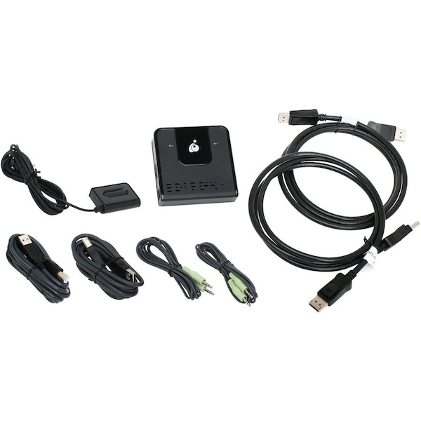 Iogear 2PORT DP KVM SWITCH W/ 4K HIGH PERP GCS62DP - main