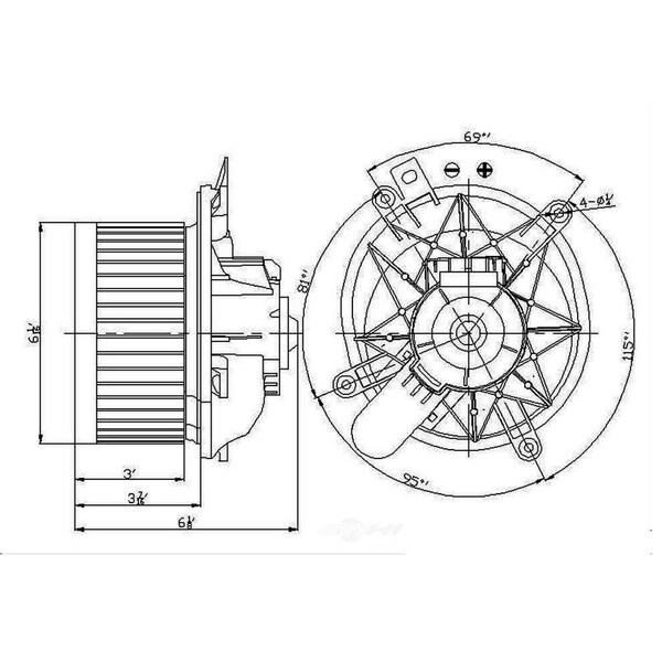 Global Parts Distributors Blower Motor 2311611 - main