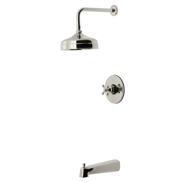 Kingston Brass Single-Handle Pressure Balanced Tub and Shower Faucet, Polished Nickel KB6336AX - main