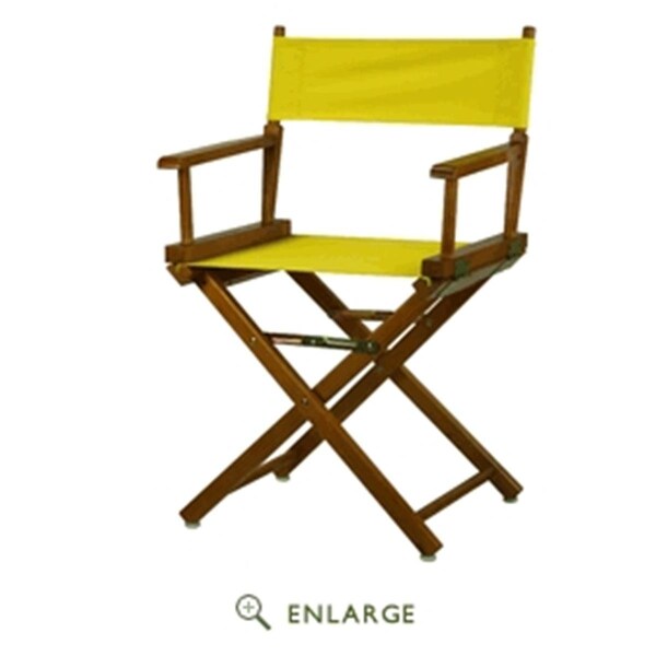 Betterbeds 200-55-021-14 Directors Chair - Honey Oak Frame with Yellow Canvas - 18in. Seat Height BE4257573 - main