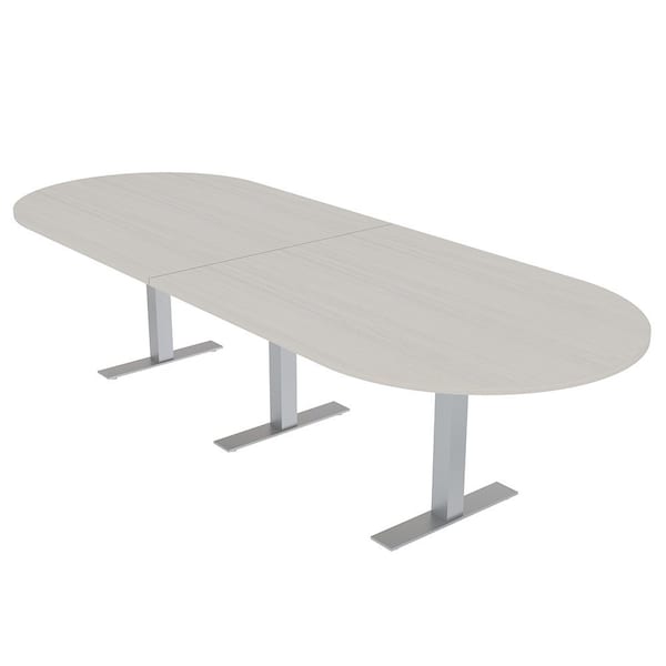 Skutchi Designs 10ft Conference Table With Power Unit | 10 Person Modular Racetrack Meeting Table | Harmony Series HAR-RAC-48X120-T-K458-NA - main