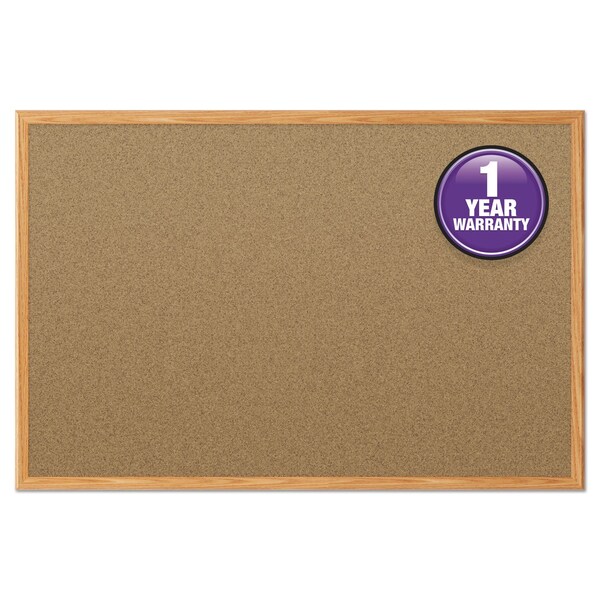 Universal Bacheca In Sughero Con Cornice Effetto Rovere – 122 X 91 Cm (48x36 Pollici), Naturale