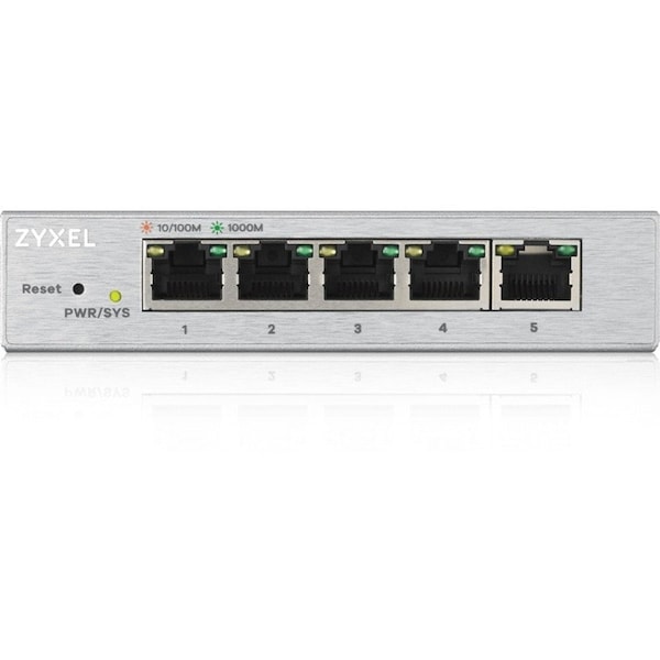 Zyxel FANLESS 5 PORT GBE L2 WEB MANAGED SWITCH GS1200-5 - main