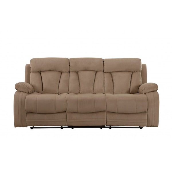 Homeroots 40" Modern Beige Fabric Sofa 329383 - main