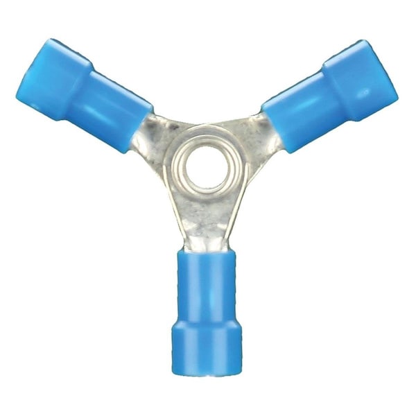 Metra Electronics 16-14 Gauge Vinyl Insulated Blue 3-Way Butt Connectors METBVBC3 - main