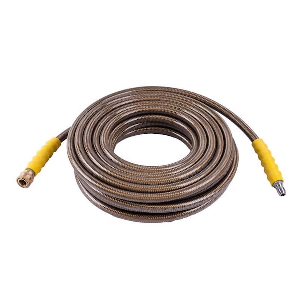 Surfacemaxx 3/8 in. D X 50 ft. L Steel and Polyester Braided Pressure Washer Hose 4500 psi SGY-PWA1204 - main
