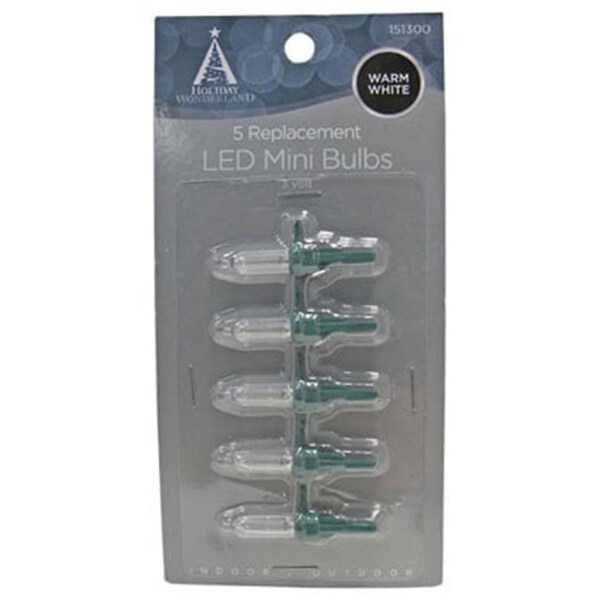 Noma Inliten 1122188 HW Warm White Mini LED Bulb, 5PK 151300 - main