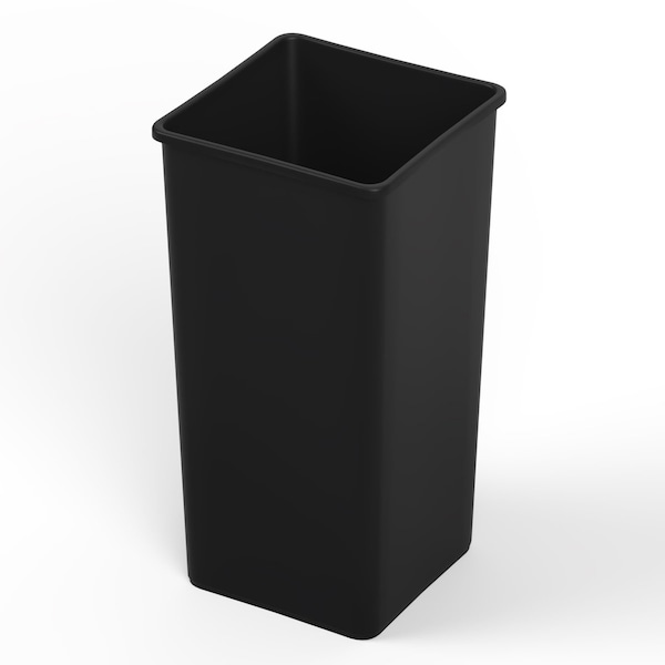 Regal Altair 50 Gallon Square Black Plastic Trash Can, Heavy Duty Resin Construction TC-100-SQ50BK - main