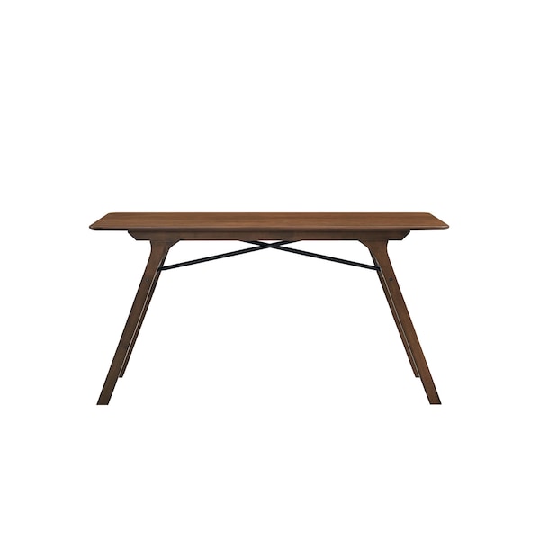 Homeroots 59" Walnut Wood Dining Table 630372 - main
