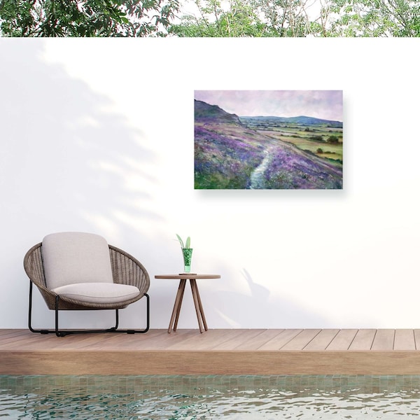 Trademark Fine Art Outdoor Canvas Art Jennifer Taylor Art Lavender Light Wall Art for Patios, or Gardens GRL00609-OC1219WR - main
