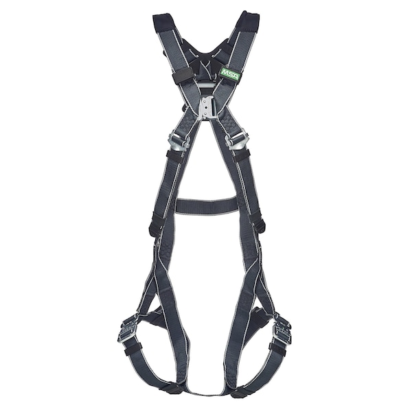 Msa Safety V-Form Fall Protection Harness, M/L, 400 lb, Quick-Connect Chest/ Quick-Connect Leg Straps 10252237 - main