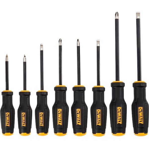 Stanley DeWalt ToughSeries Demolition Screwdriver Set 8 pc DWHT65102 - main