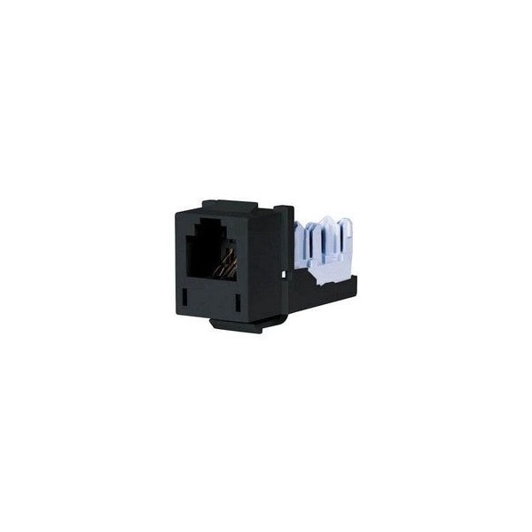 Hubbell HXJ Series Cat 6 Jack, Black HXJUBK - main