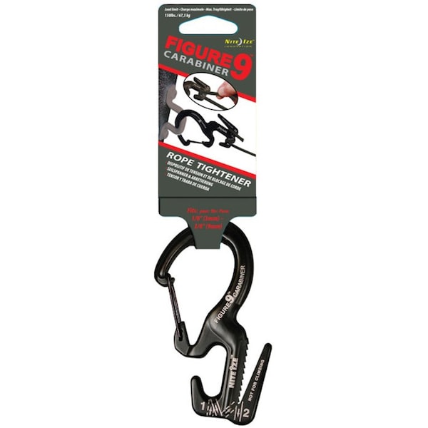 Nite Ize 2.8" L, Aluminum, Black C9L-02-01 - main