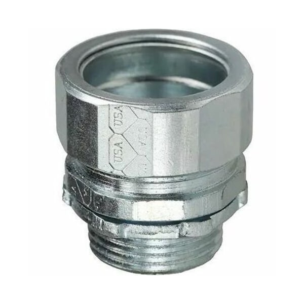 Dottie Conduit Fitting Connector, 3/4 in, Threadless, Steel, Zinc Plated NT75 - main