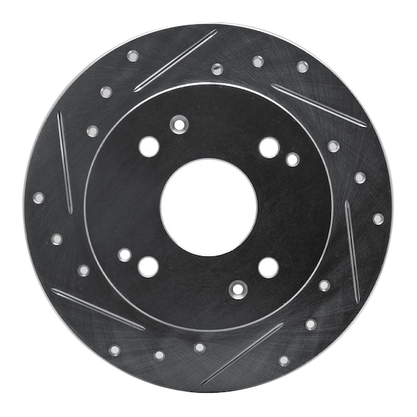 Dynamic Friction Co DFC Brake Rotor - Drilled and Slotted - Silver 631-59019L - main