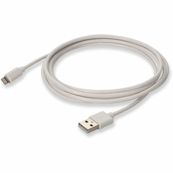 Add-On AddOn 3m (9.8ft) USB A 2.0 Male to Lightning Male Sync and Charge White Cable USB2LGT3MW - main
