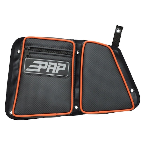 Tfx Soft Top PRP Stock Rear Driver Side Door Bag with Knee Pad, Black for 2015-2017 Polaris RZR 900 XC BPRE40-210 - main