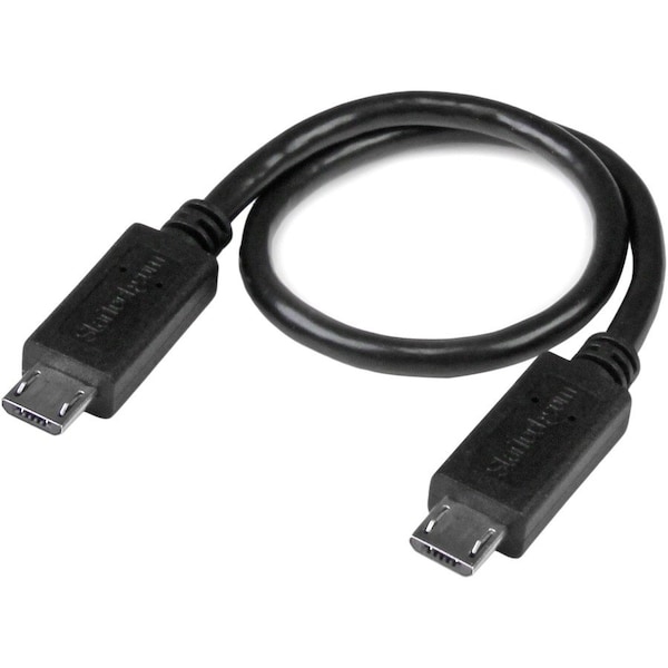 Startech.Com 8in USB OTG Cable - Micro USB to Micro USB - M/M - USB OTG Adapter - 8 inch UUUSBOTG8IN - main