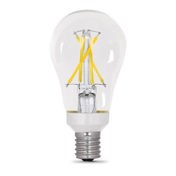 Feit Electric BPA1560N/927CAFIL2 Filament LED Bulb, A15 Lamp, 60 W Equivalent, E17 Lamp Base, Dimmable, Clear BPA1560N927CAFIL2 - main