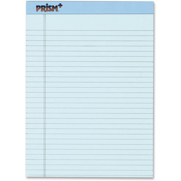 Tops Business Forms TOPS, PRISM + WRITING PADS, WIDE/LEGAL RULE, 8.5 X 11.75, PASTEL BLUE, 12PK 63120 - main