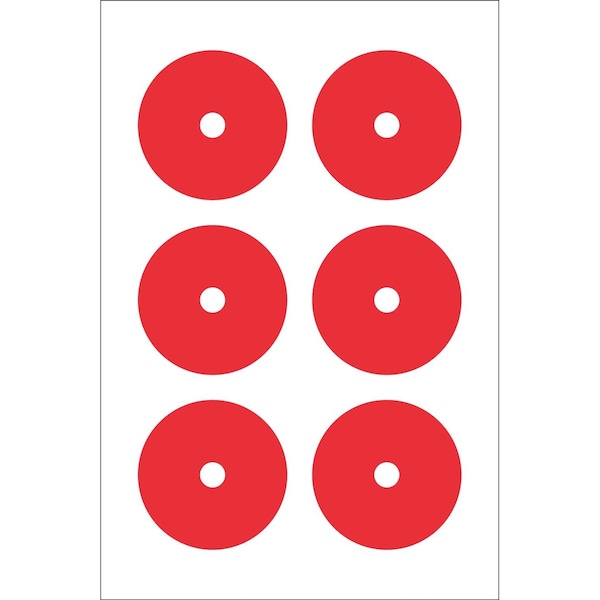 Accuform GAUGE MARKING DECALS 3 in COLOR RED GML104RD - main