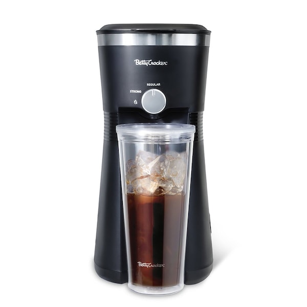 Betty Crocker Coffee Maker for Iced & Hot Brew, Brews in 4 Minutes, Black BC-4869B - main