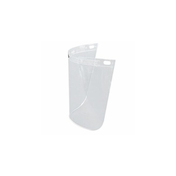 Honeywell Fibre-Metal High Performance Faceshield Window, Uncoated, Clear, Standard, 11-1/4 in L x 8 in H, 50PK 280-4118CLBP - main