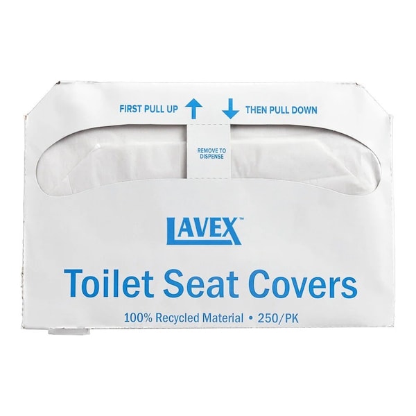Lavex Half Fold Paper Toilet Seat Cover 5000PK 500TSCOVER - main