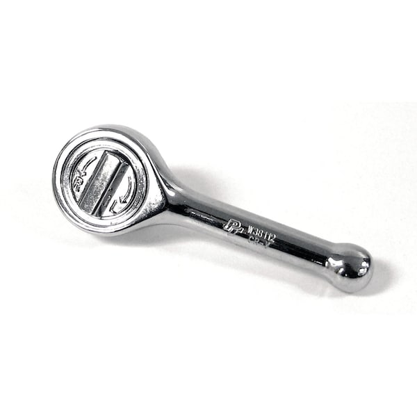 Perform Tool Ratchet 3/8 In Drive x 315/16 In Length; Stubby Round Head; 41 Teeth; Polished Nickel Chrome W38112 - main