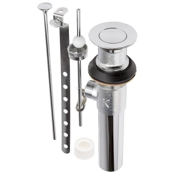 Plumb Pak Stylewise PopUp Sink Drain, 114 in Connection, Brass, Chrome K820-78 - main