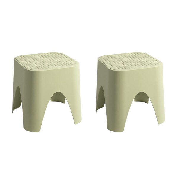 Lagoon Mallorca Stackable Rattan Top Side Table/Ottoman, 2PK 7033V4-ASLGS - main