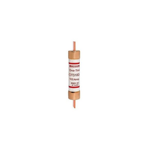 Ferraz Shawmut 1.31in x 7.88in, 600 VAC/300 VDC, 100 A, 50 kA AC/20 kA DC Interrupt, PolyTube Body, Tin OTS100 - main