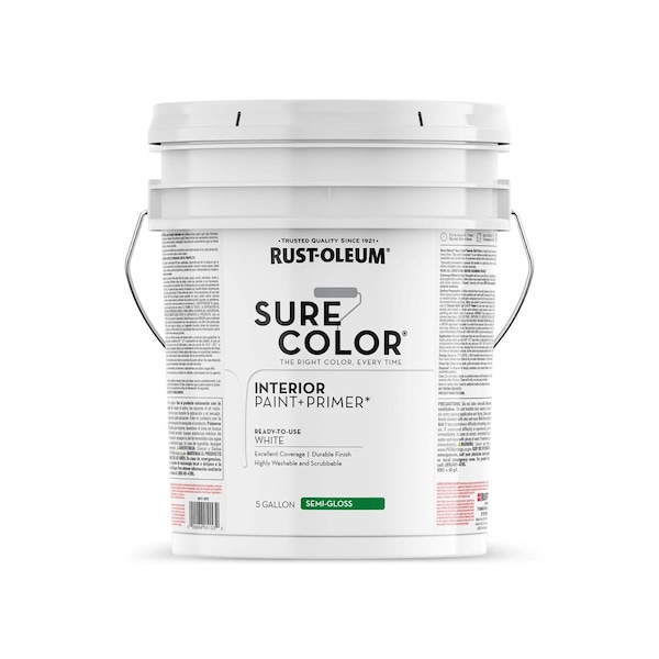 Rust-Oleum Interior Paint, White, 5 gal 398371 - main