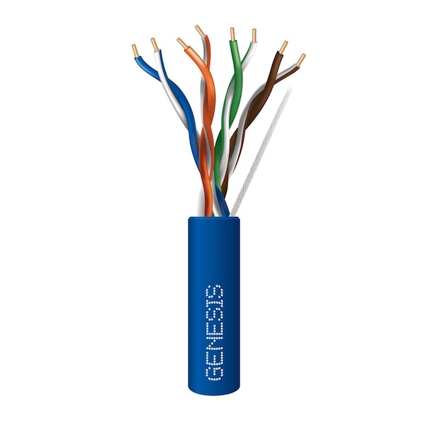 Genesis 24/4pr Cat5E CMR non-Plenum Blue 1000f 50782106 - main