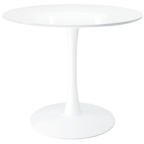 Homeroots 36" White Metal Dining Table 520865 - main