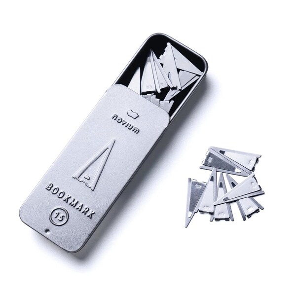 Novium Bookmarks, Silver, Shuttle Design, Stainless Steel, 15pcs, 15PK 805815 - main