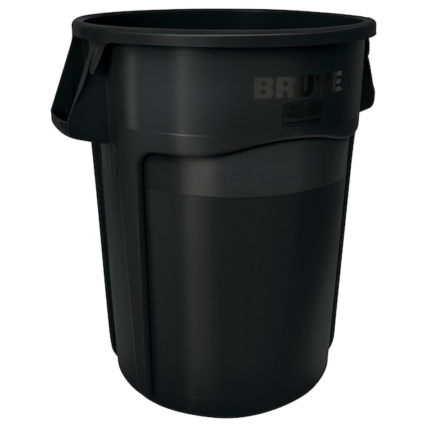 Rubbermaid Commercial BRUTE 44 gal Round Heavy Duty Plastic Can, Black, None, Plastic, Not Applicable FG264360BLA - main