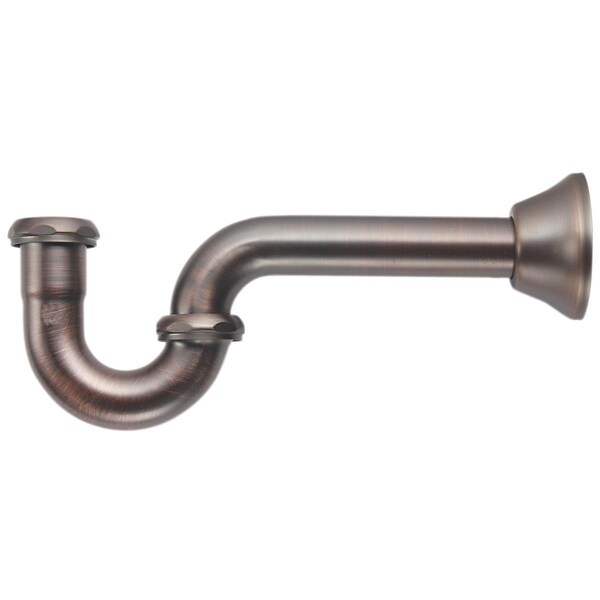 Sticky Situation 20 Gauge 1.25 by 1.25 in. P-Trap with Flange - Venetian Bronze ST3559086 - main