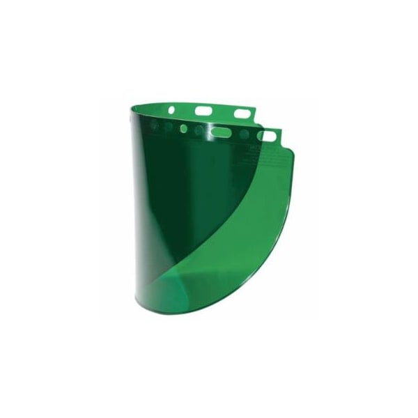 Honeywell Fibre-Metal High Performance Wide View Faceshield Window, Dark Green, Wide View, 16-1/2 in L x 8 in H, 50PK 280-4178DGNBP - main