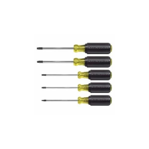 Klein Tools Screwdriver Set, TORX Cushion Grip, 5-Piece 19555 - main