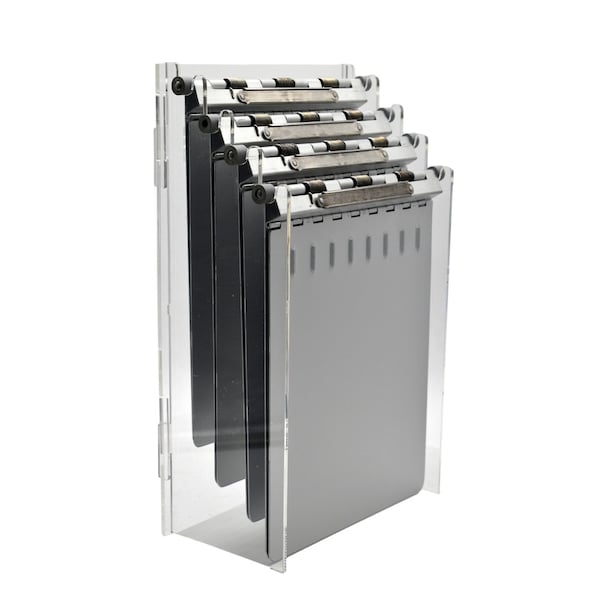 Omnimed 4-Slot Acrylic Chart Holder - Wall-Mounted Medical File Organizer 263000 - main